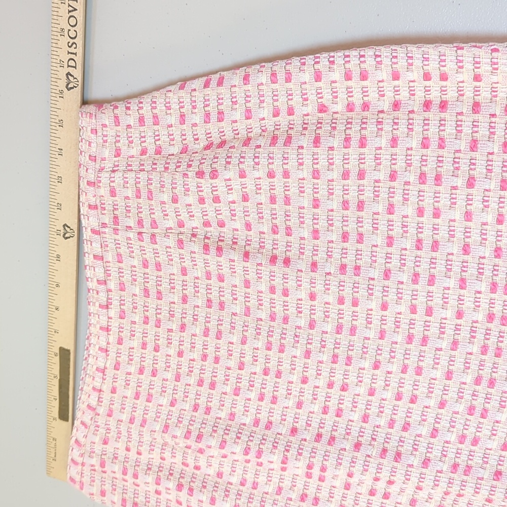 Vintage, J. G. Hook, Pink And Cream Tweed Two Piece Power Suit. Size 14 - Picture 12 of 13